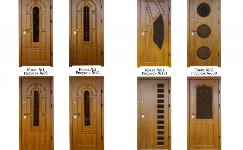 Входные Двери с Кованными Элементами и Стеклопакетом