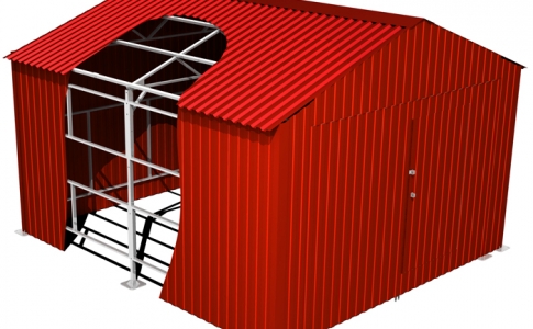 Металлические гаражи с односкатной крышей Кривой Рог